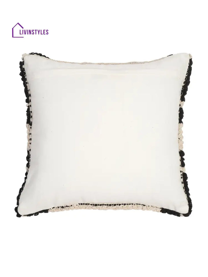 Cotton And Jute Hand Woven Cushion Cover Set Of 2 (20X20 Inch)