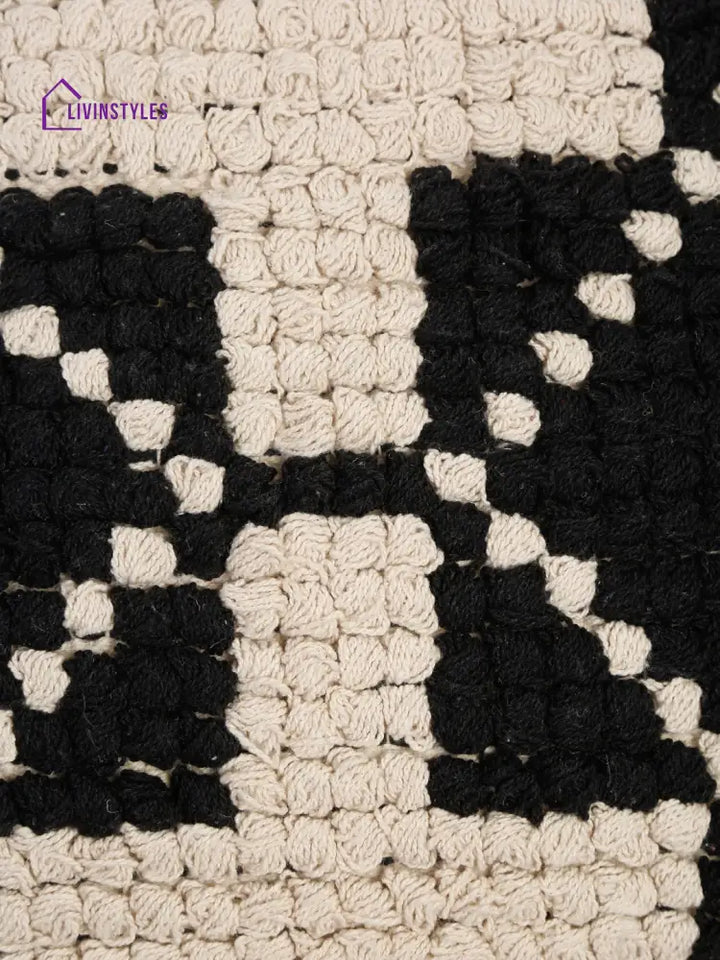 Cotton And Jute Hand Woven Cushion Cover Set Of 2 (20X20 Inch)