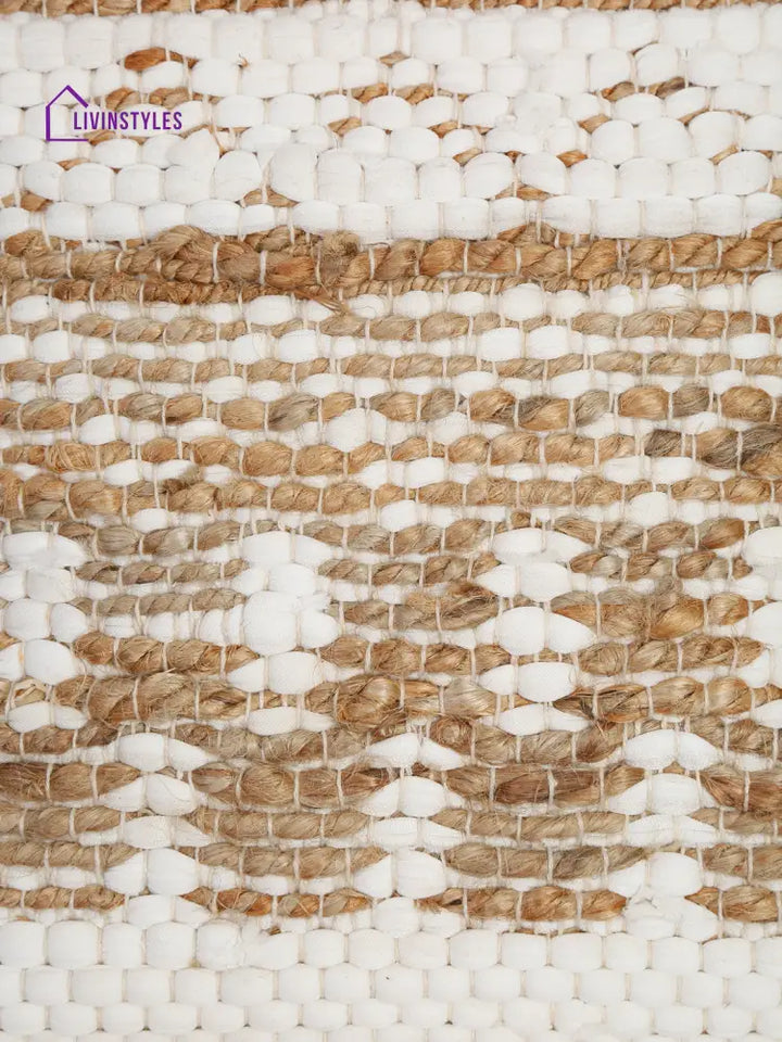 Cotton And Jute Hand Woven Cushion Cover Set Of 2 (20X20 Inch)
