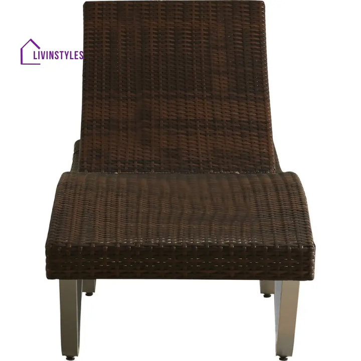 Crafter Outdoor Swimming Poolside Lounger (Brown) - Loungers