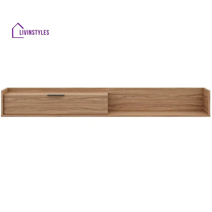 Cressida Wall Mounted Wooden Finish Tv Unit Stand for Living Room