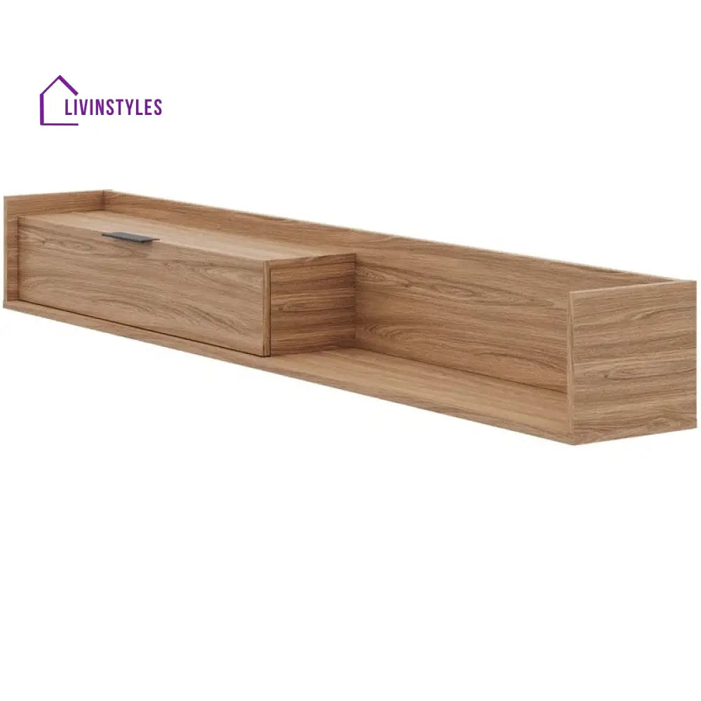 Cressida Wall Mounted Wooden Finish Tv Unit Stand for Living Room