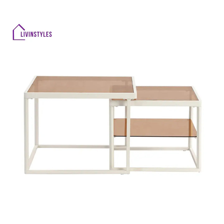 Crestline Metal Coffee Table For Living Room