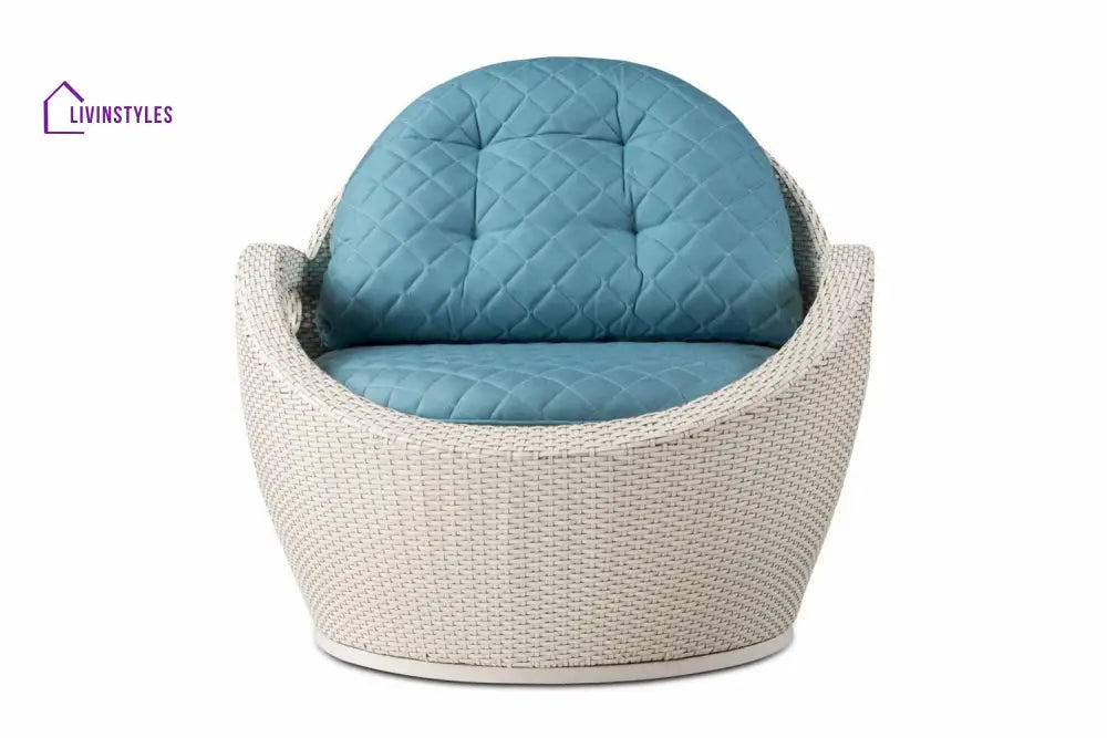 Crocetta Outdoor Sofa Set 3 Seater 2 Single seater and 1 Center Table (Off White) - Sofa Sets