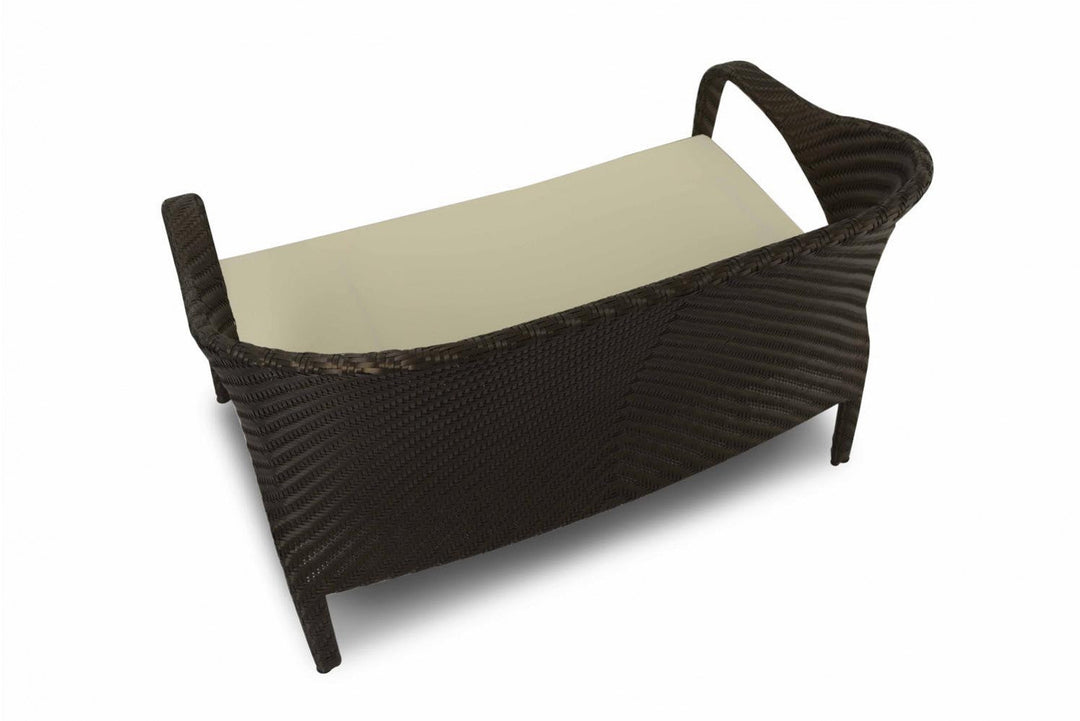 Kanva Outdoor 2 Seater Sofa (Dark Brown +Beige)