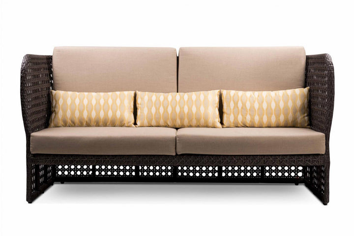 Lombardi Outdoor Sofa Set 2 Seater , 2 Single seater and 1 Center Table (Brown)