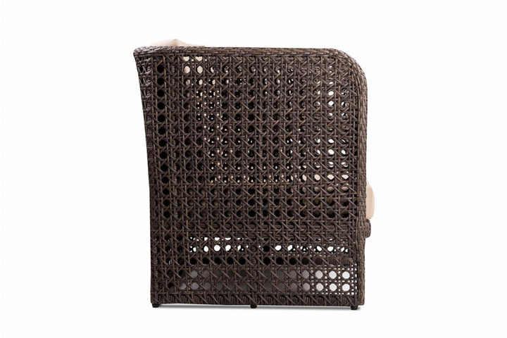 Lombardi Outdoor Sofa Set 2 Seater , 2 Single seater and 1 Center Table (Brown)