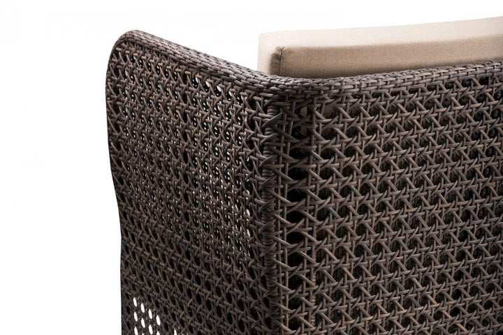 Lombardi Outdoor Sofa Set 2 Seater , 2 Single seater and 1 Center Table (Brown)