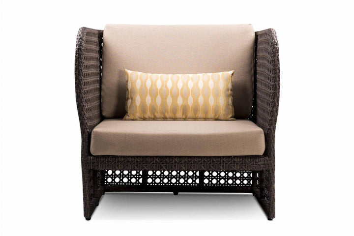 Lombardi Outdoor Sofa Set 2 Seater , 2 Single seater and 1 Center Table (Brown)