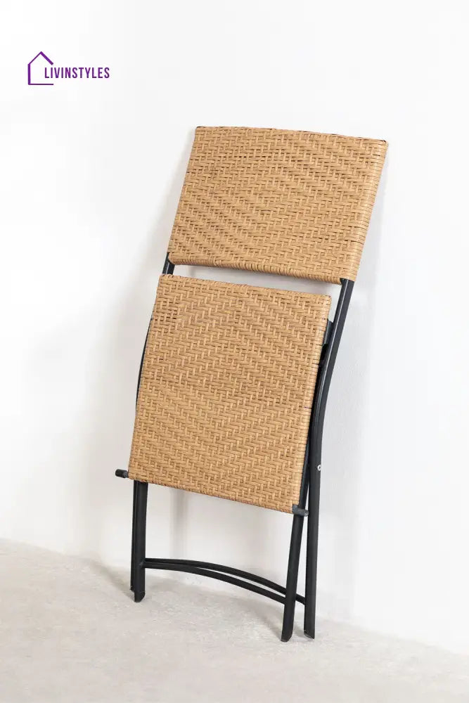 Curro Cara Outdoor Patio Seating Set 2 Chairs and 1 Table Set (Honey) - Coffee Table Sets