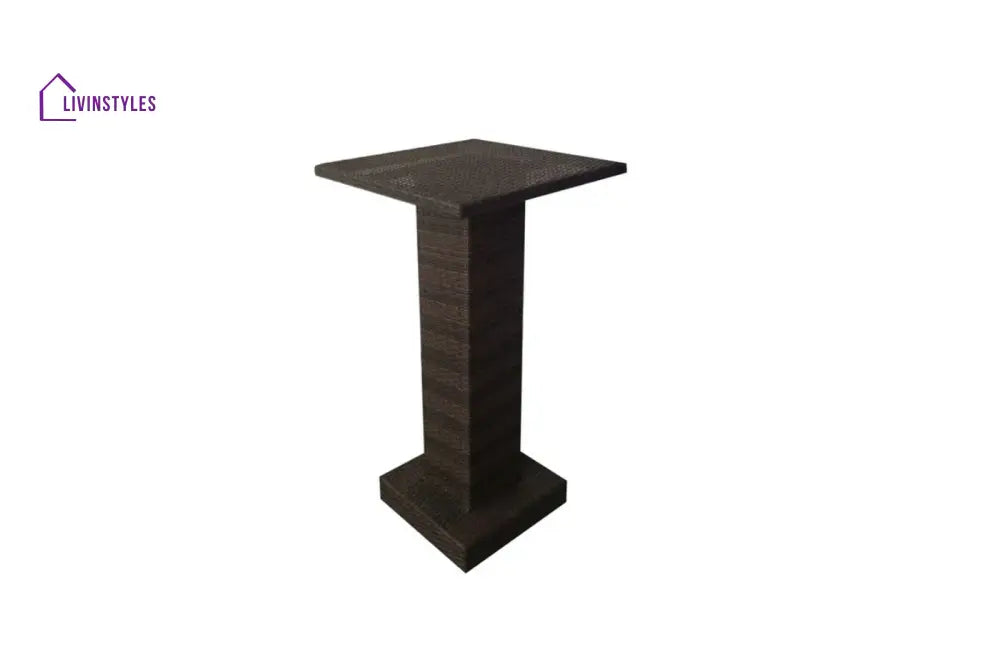 Curro Outdoor Patio Bar Set 4 Chairs and 1 Table For Balcony (Brown) - Bar Sets