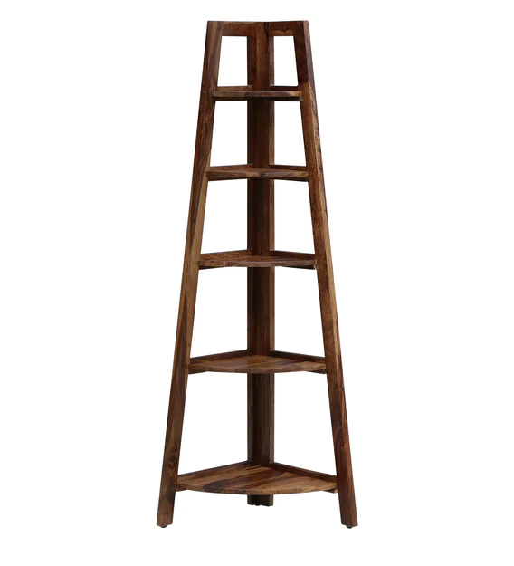 Angelina Folding Corner Bookshelf or Display Unit Book Shelf
