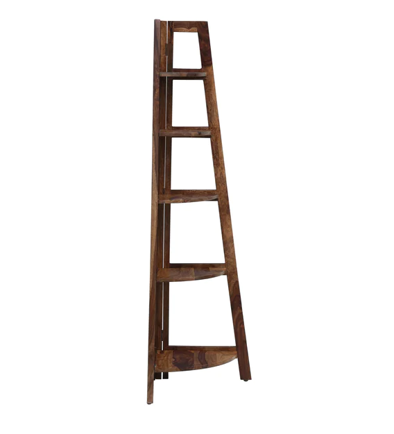 Angelina Folding Corner Bookshelf or Display Unit Book Shelf