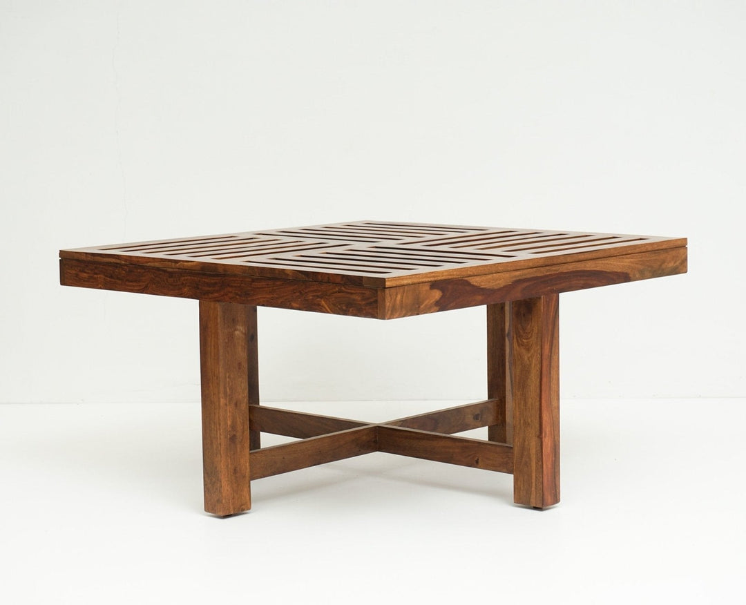 Anastasia Coffee Table with 4 Stools | Wooden Coffee Table for Living Room Coffee Table