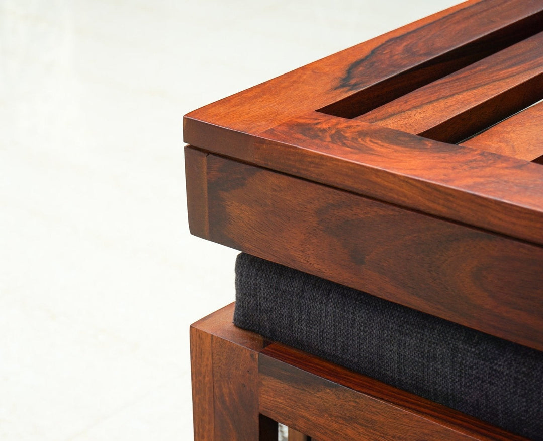 Anastasia Coffee Table with 4 Stools | Wooden Coffee Table for Living Room Coffee Table