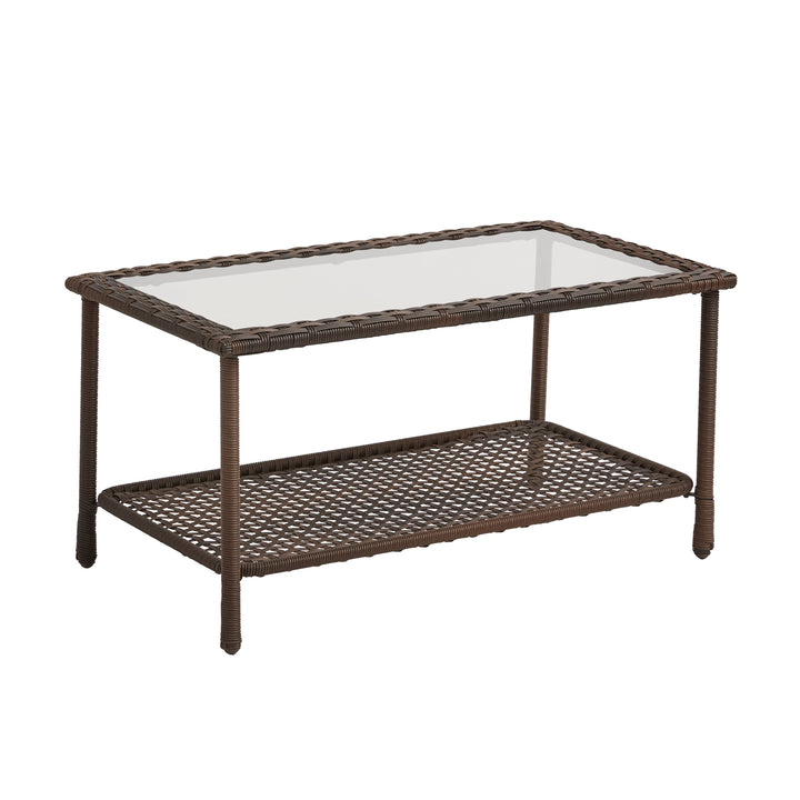 Eveline Outdoor Sofa Set 2 Seater, 2 Single seater and 1 Center Table (Brown)