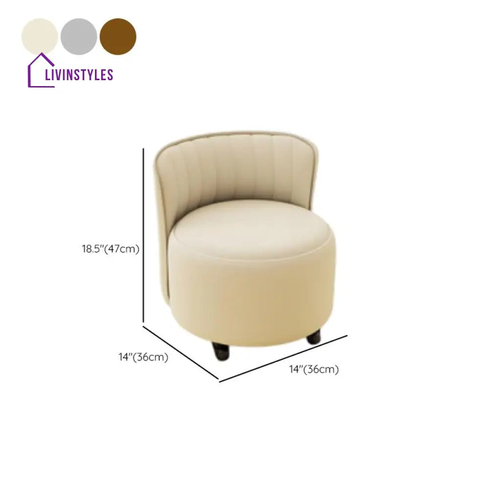 Daeva Living Room Ottoman | Faux Leather Fabric - With Wheels