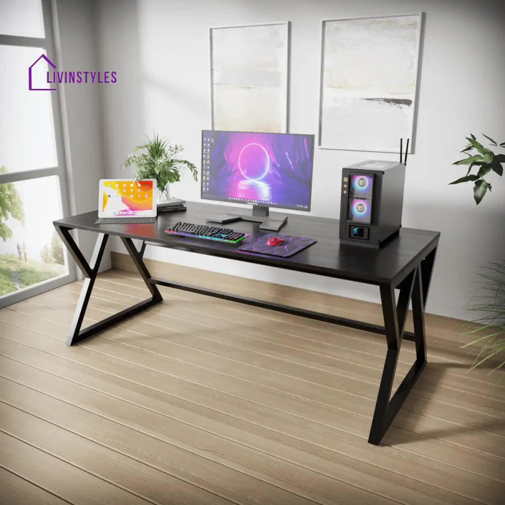 Daffodil Study Table | Computer Table | Study Table for Home - Brown / Large - Art & Drafting Tables