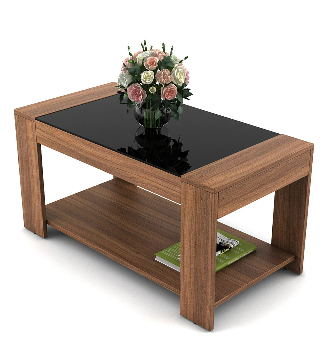 Omkarwood “LuxeEdge” Modern Coffee Table