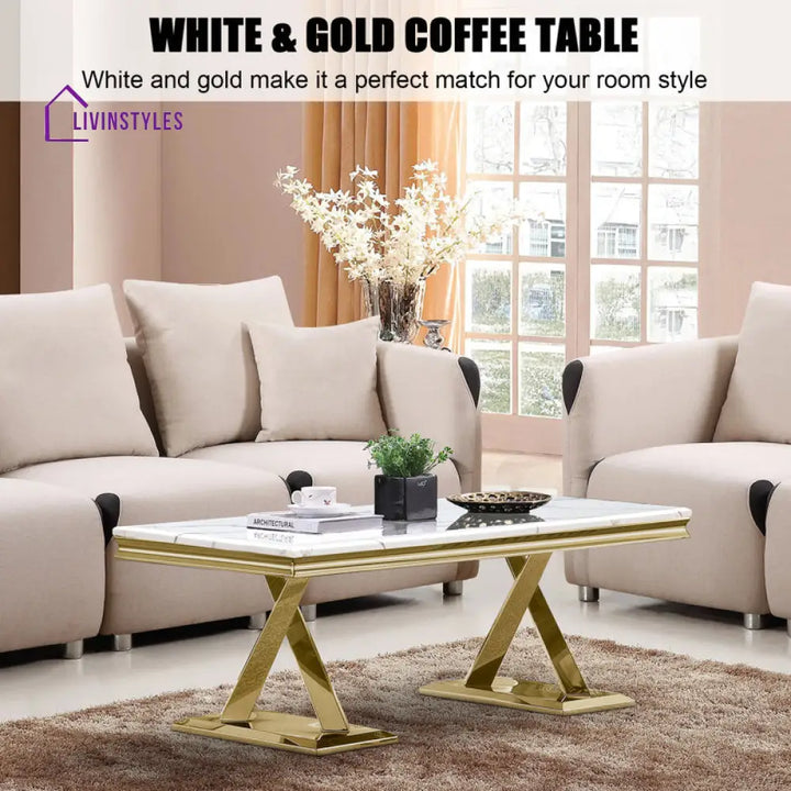 Daksh Metal Coffee Table For Living Room