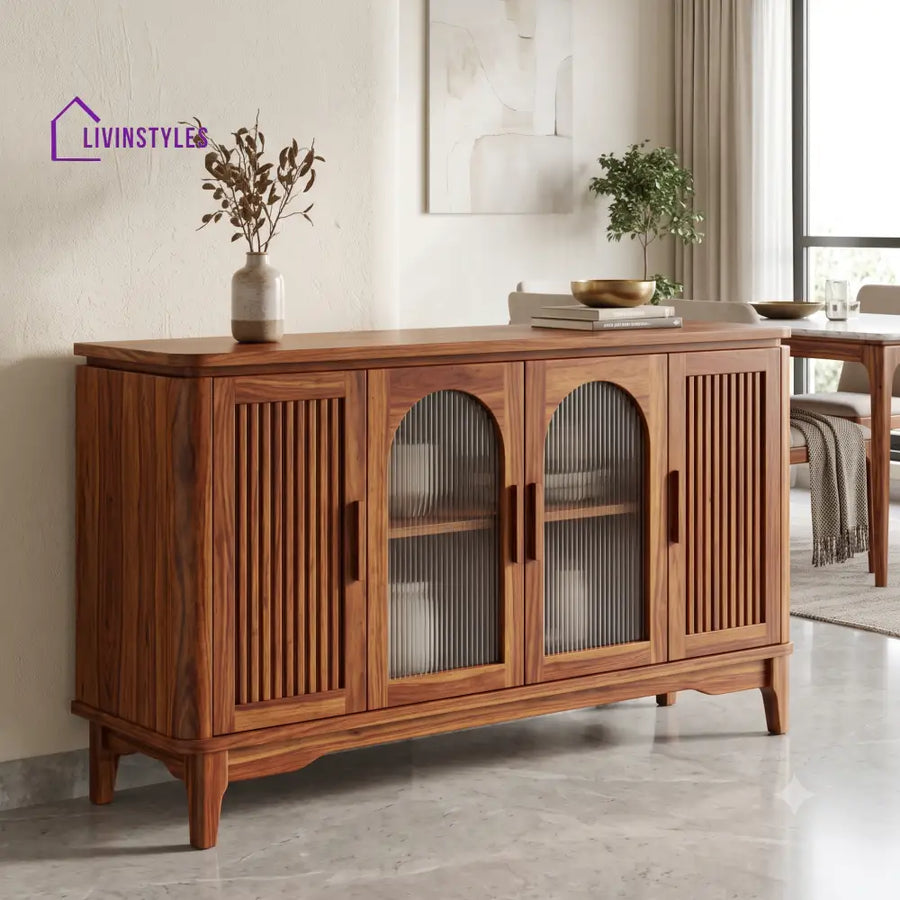 Dakshana Premium Sheesham Wood Sideboard and Cabinet for Living Room