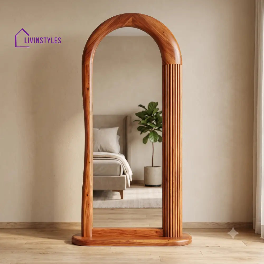 Dakshana Wooden Full Length Mirror for Bedroom & Living Room