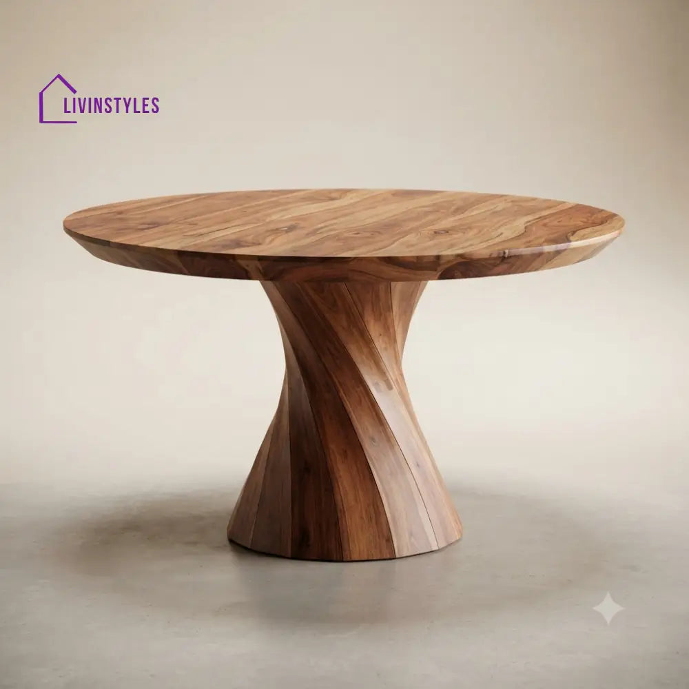 Dakshayani Wooden Round Dining Table