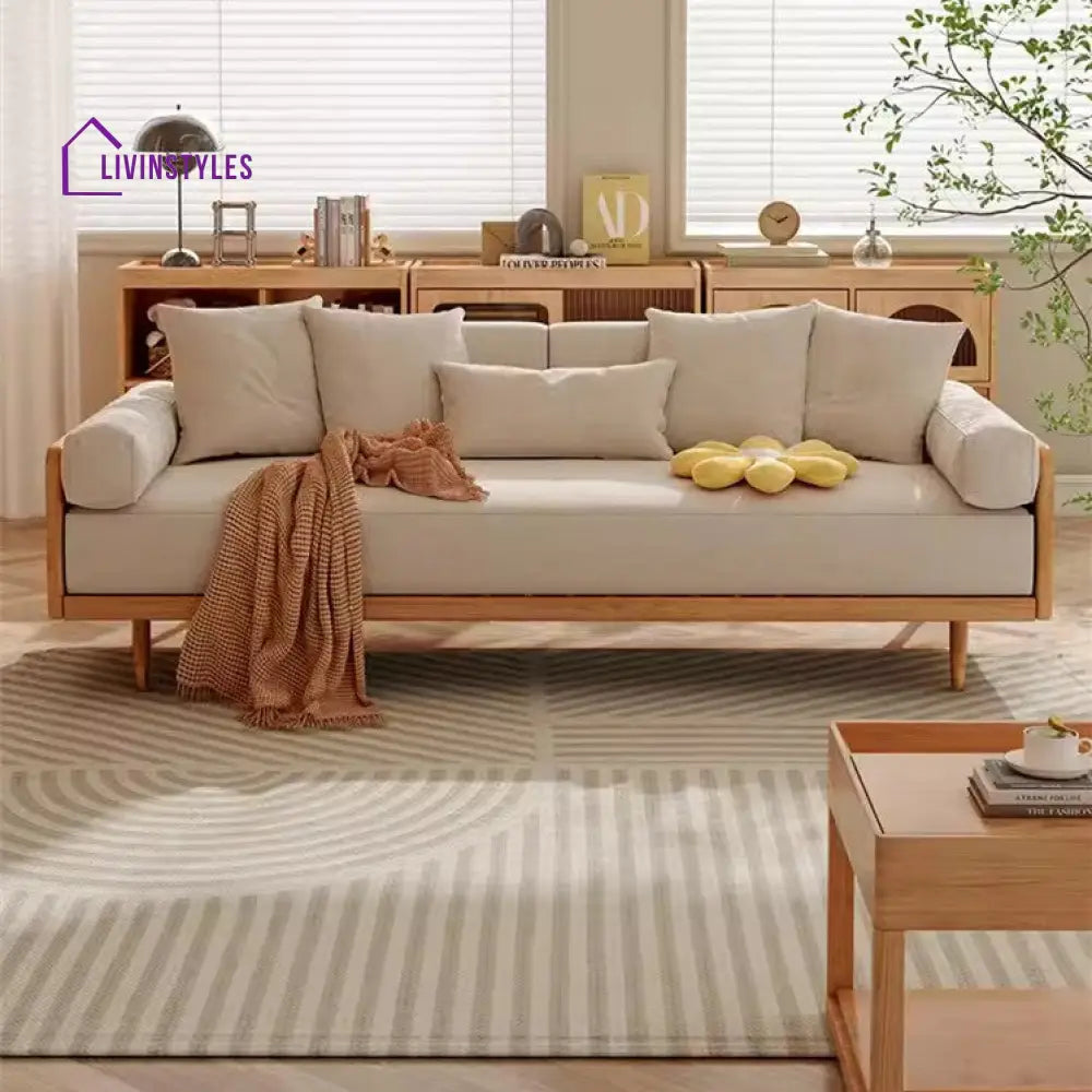 Japandi Solid Wood Frame Sofa Bed SOFA BED