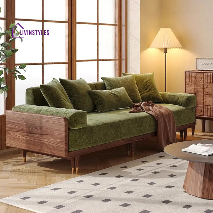Japandi Solid Wood Frame Sofa Bed SOFA BED