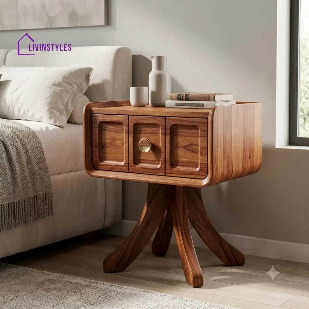 Damilola Premium Wooden Bedside Table | Side Table for Bedroom
