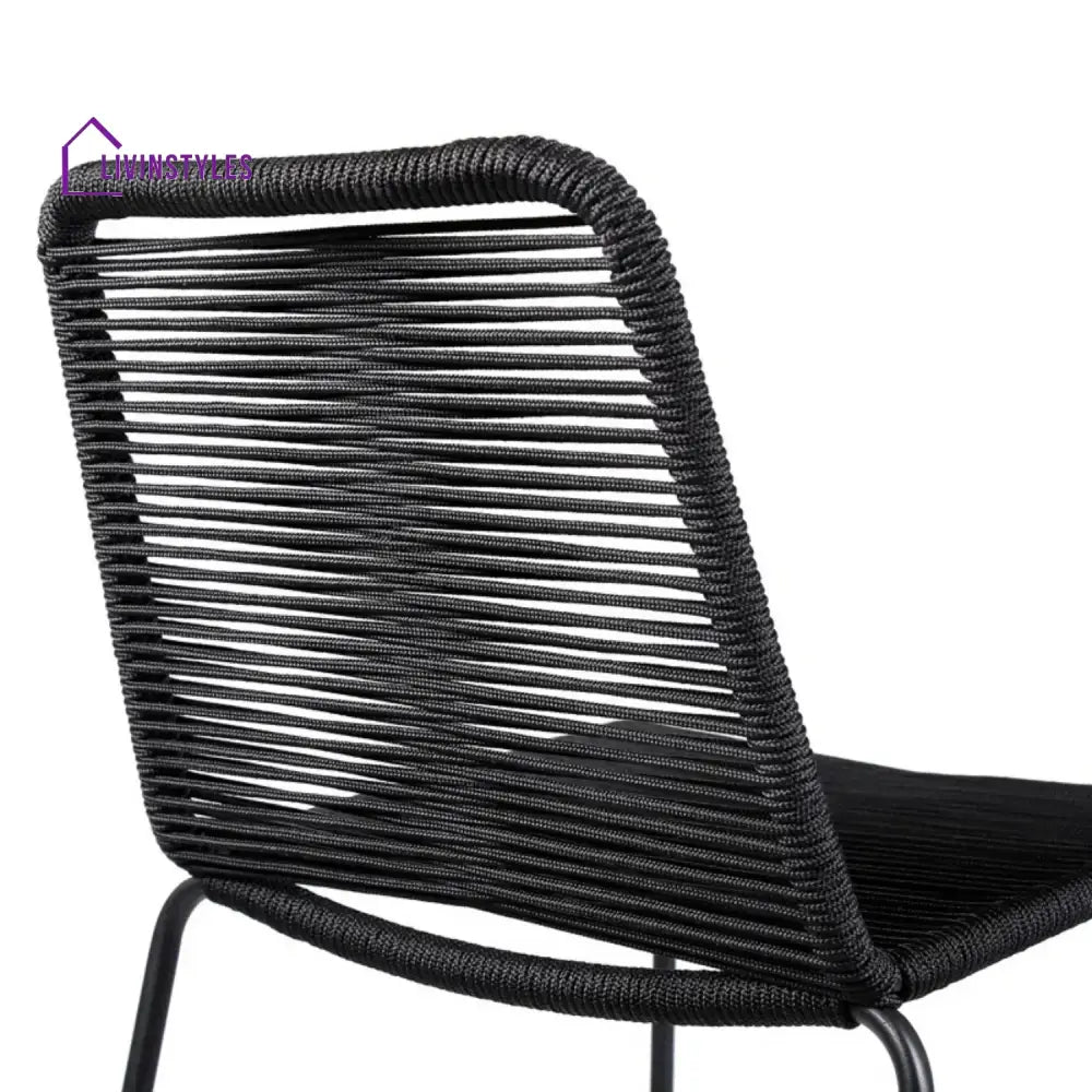 Damini 2-Piece Outdoor Rope Bar Chairs – Stylish Comfort Built to Last - Bar Chairs