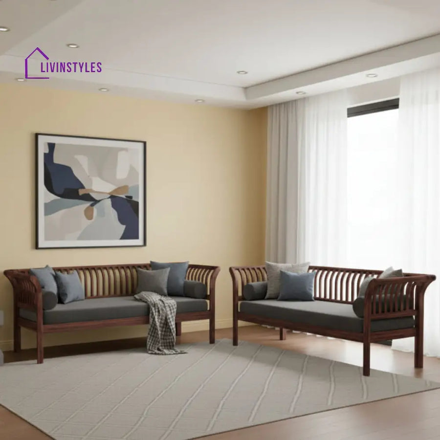 Dang 3 + 2 Wooden Sofa Set for Living Room