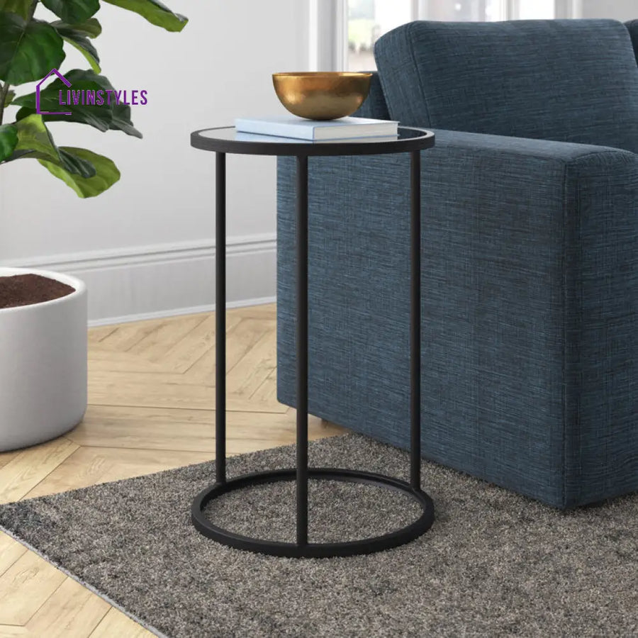 Daniel Metal And Glass Top Side Table