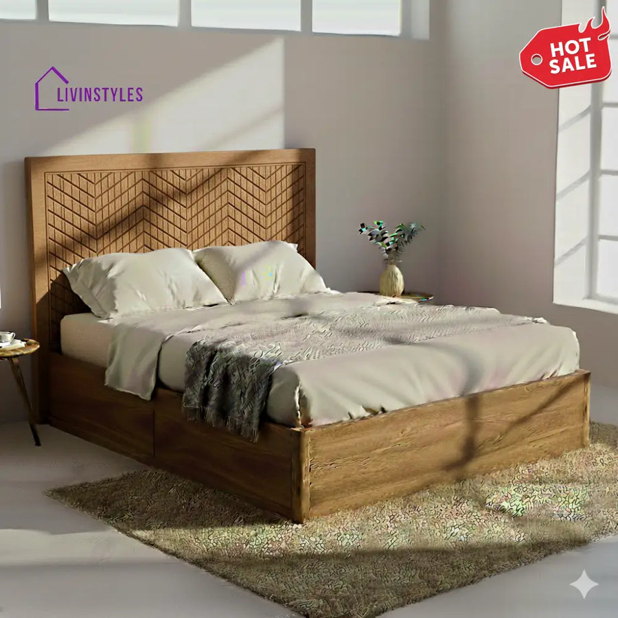 Daniel Premium Sheesham Wood Bed