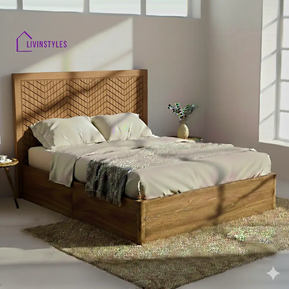 Daniel Premium Sheesham Wood Bed