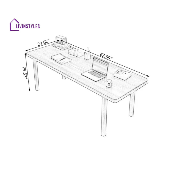 Danila Solid Wood Study Table for Students