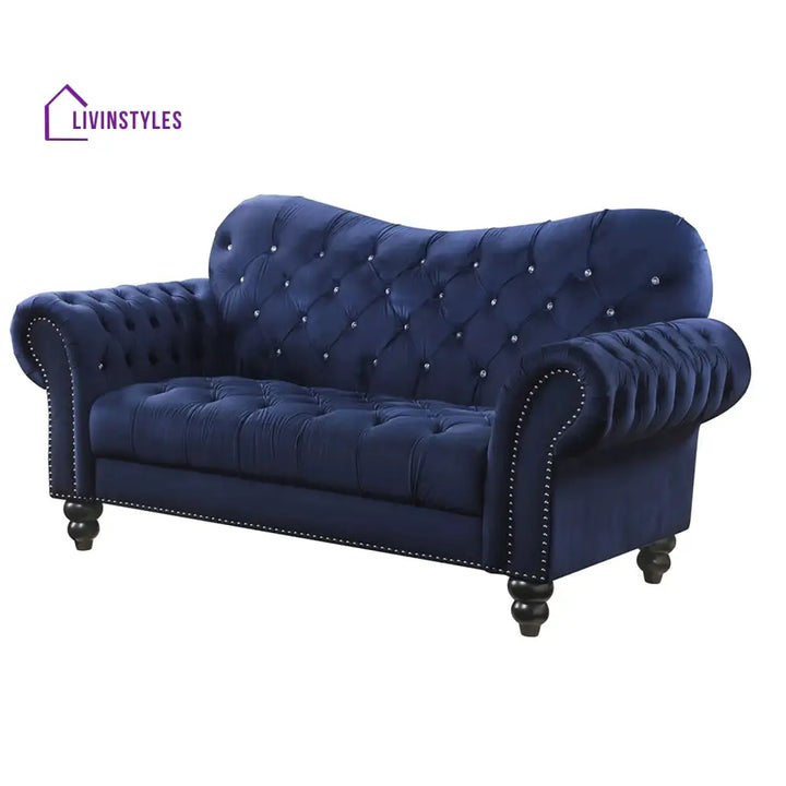 Daria 3 Seater Sofa in blue colour