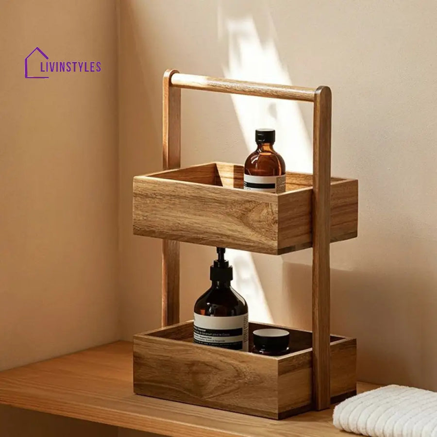 Daria Solid Wood Storage Shelves