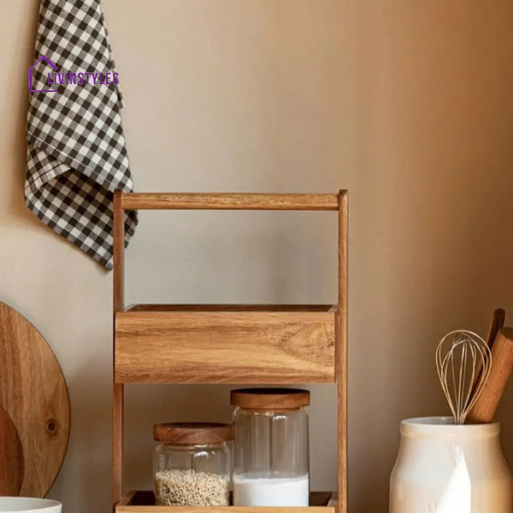 Daria Solid Wood Storage Shelves