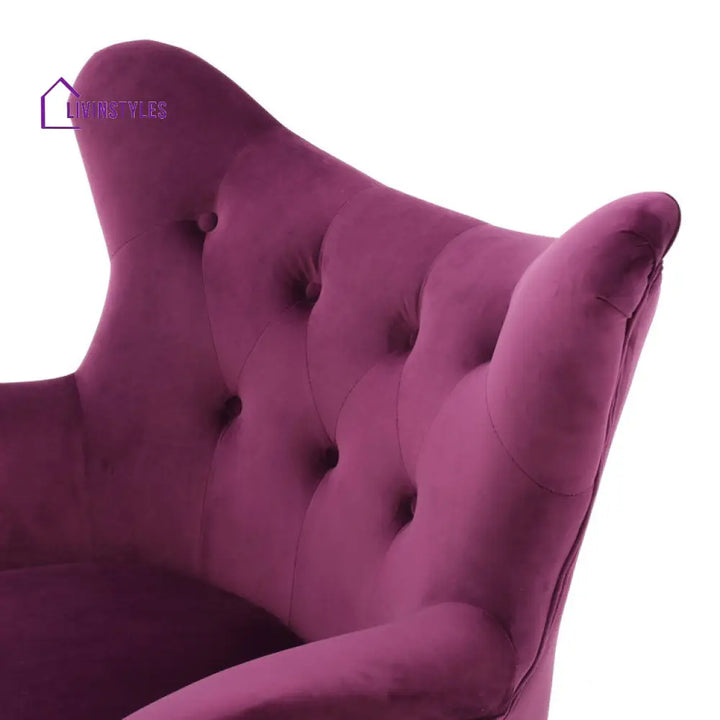 Darika Solid Wood and Fabric Arm Chair | Living Room Chair | Lounge Chair