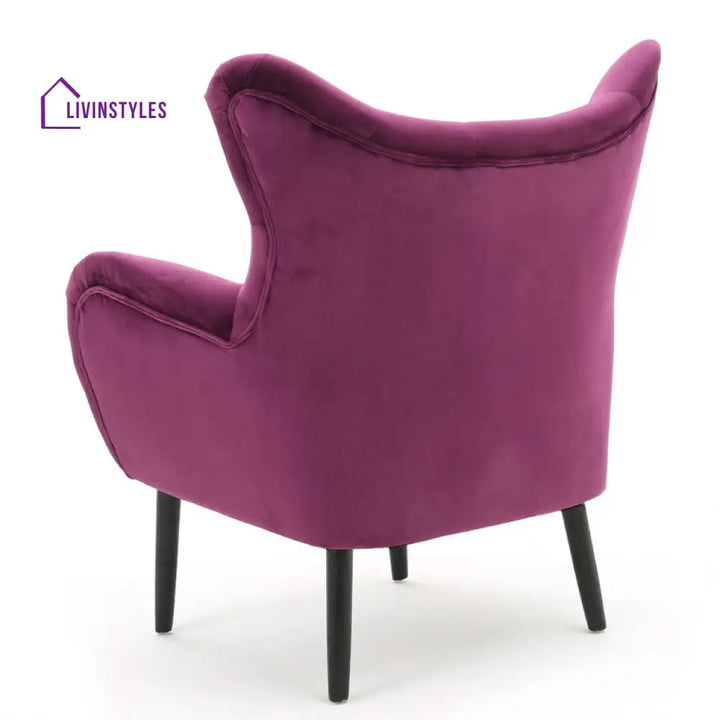 Darika Solid Wood and Fabric Arm Chair | Living Room Chair | Lounge Chair