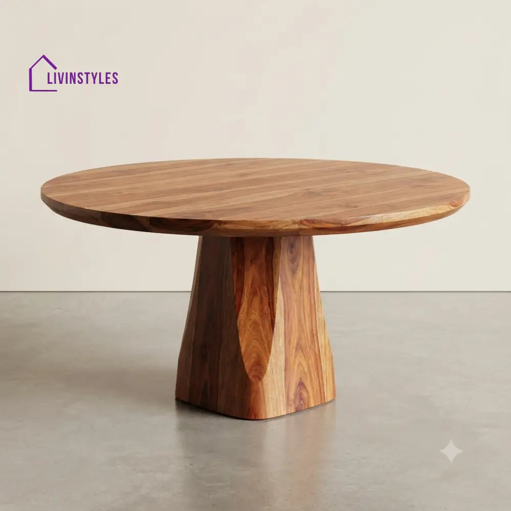 Darika Wooden Round Dining Table