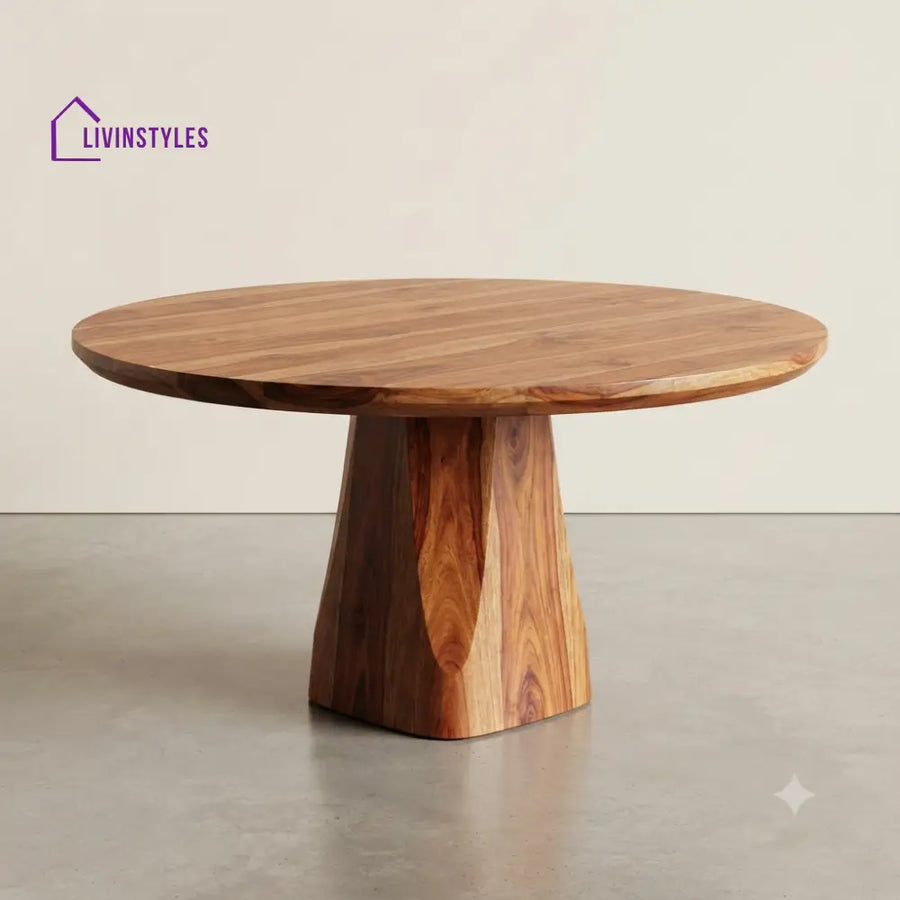 Darika Wooden Round Dining Table