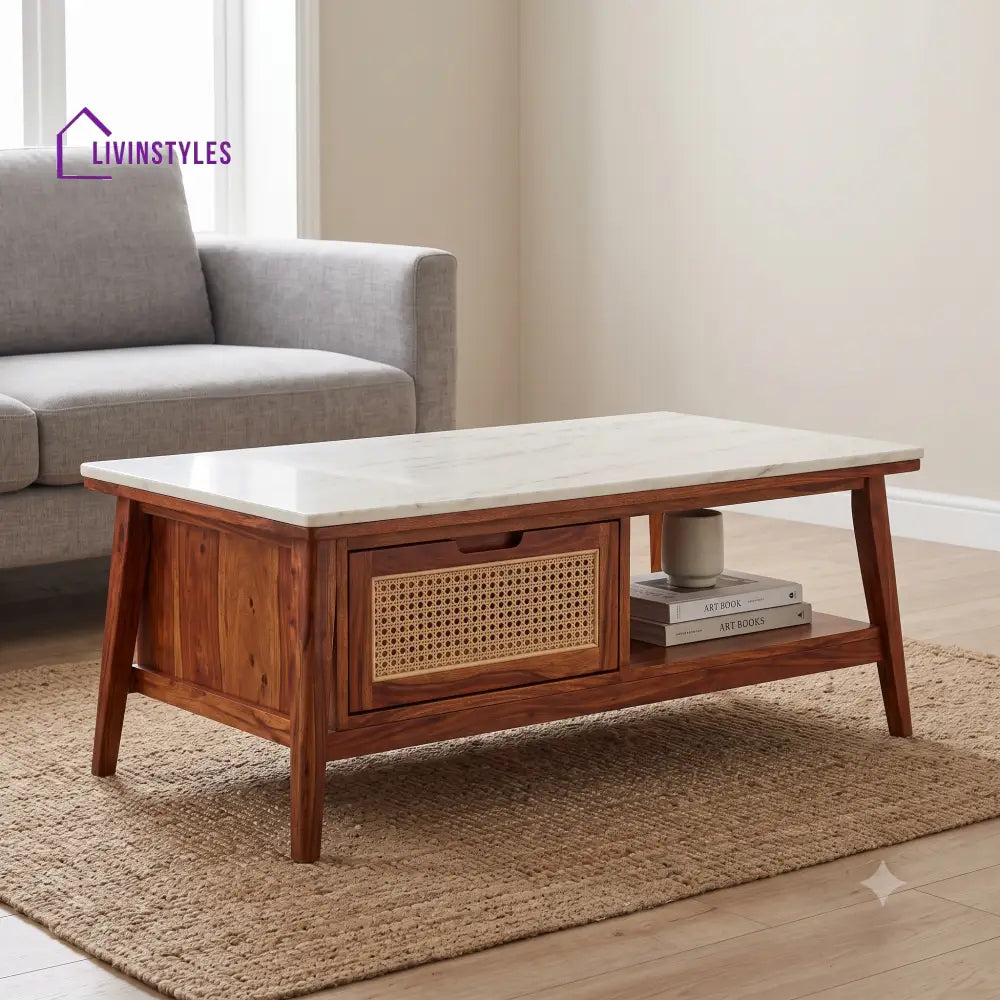 Darshini Premium Solid Wood Coffee Table for Living Room Online