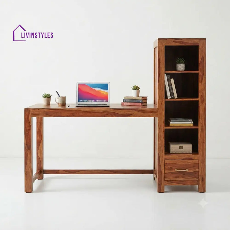Darshini Sheesham Wood Study Table for Home | Wooden Study Table