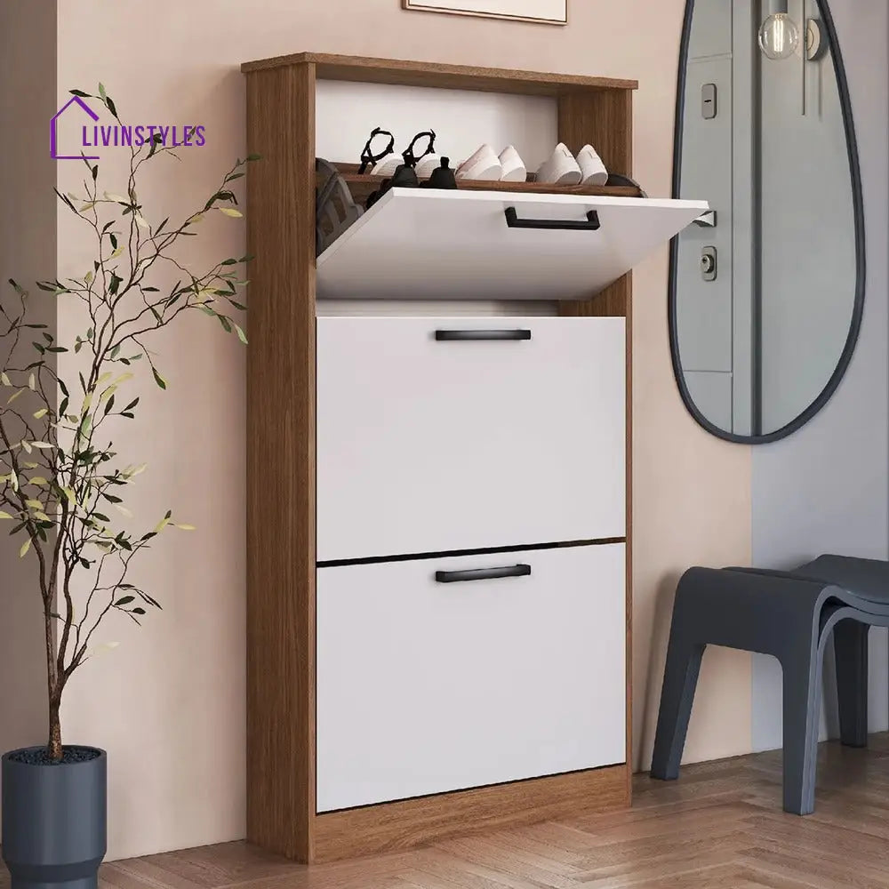 Dasha White Shoe Rack