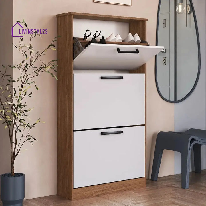 Dasha White Shoe Rack