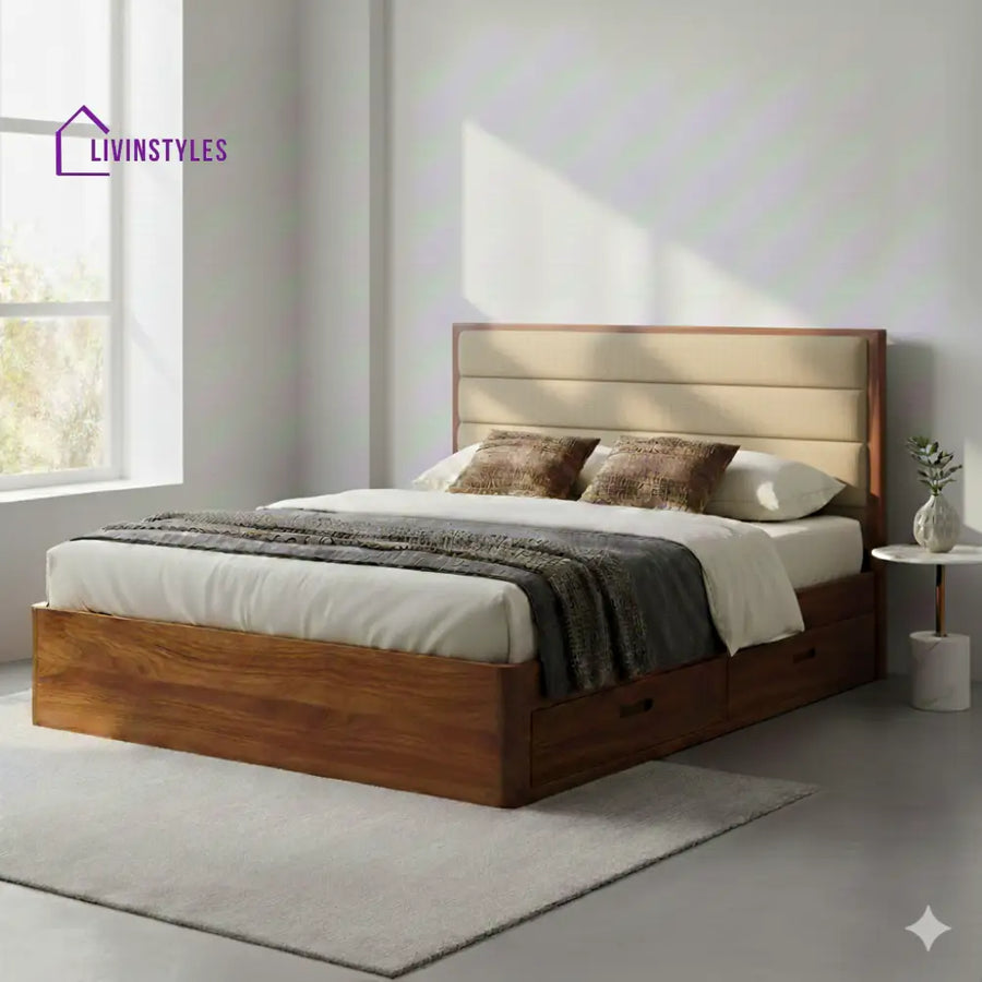 David Premium Sheesham Wood Bed
