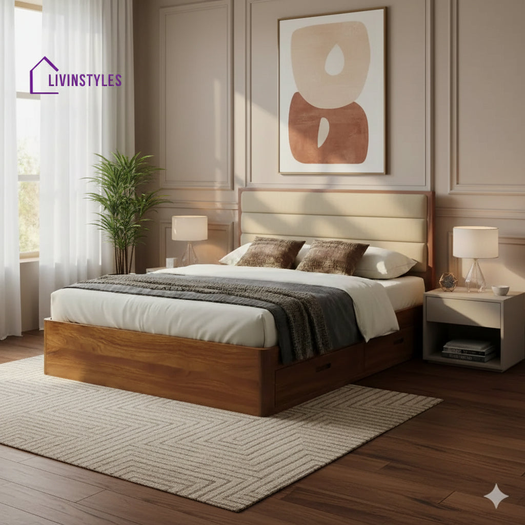 David Premium Sheesham Wood Bed