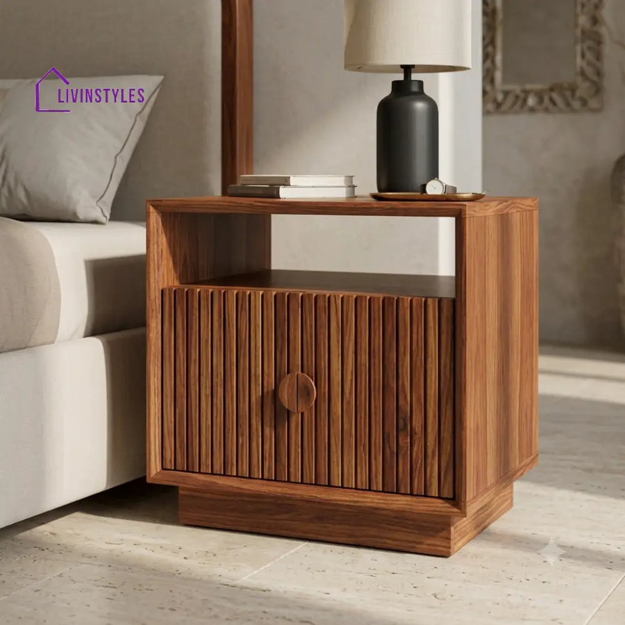Dayo Premium Wooden Bedside Table | Side Table for Bedroom